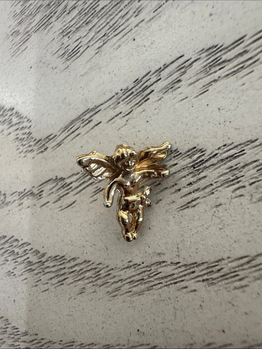 Gold Cherub Brooch Pin - Women's Accessories